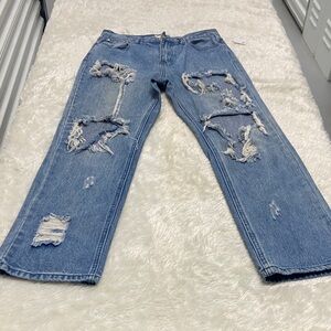 Elan Light Blue Relaxed Women's Jeans